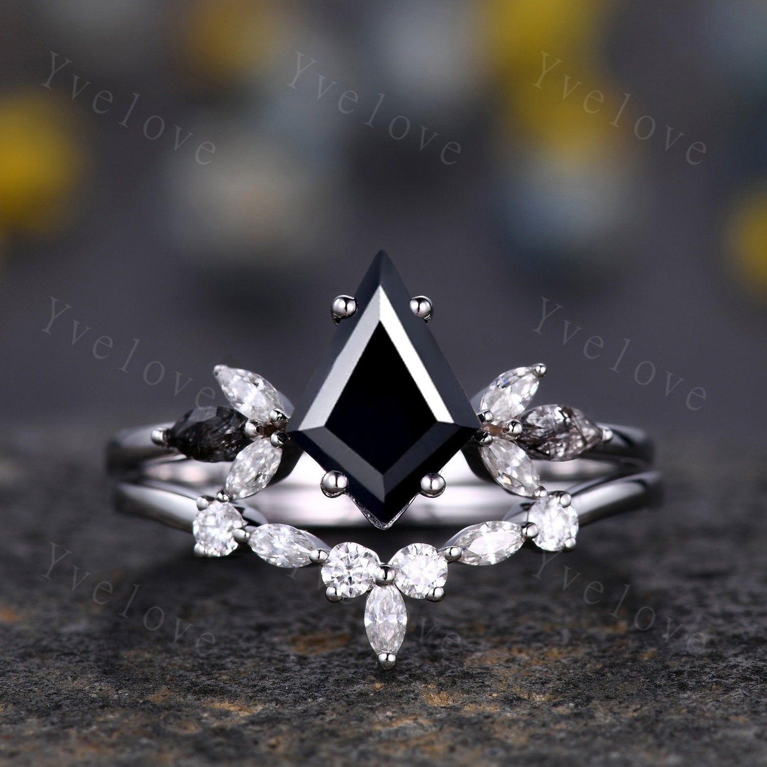 Black Onyx Gemstone 925 Sterling Silver Statement Wedding Ring Women Gift  K-551 | eBay